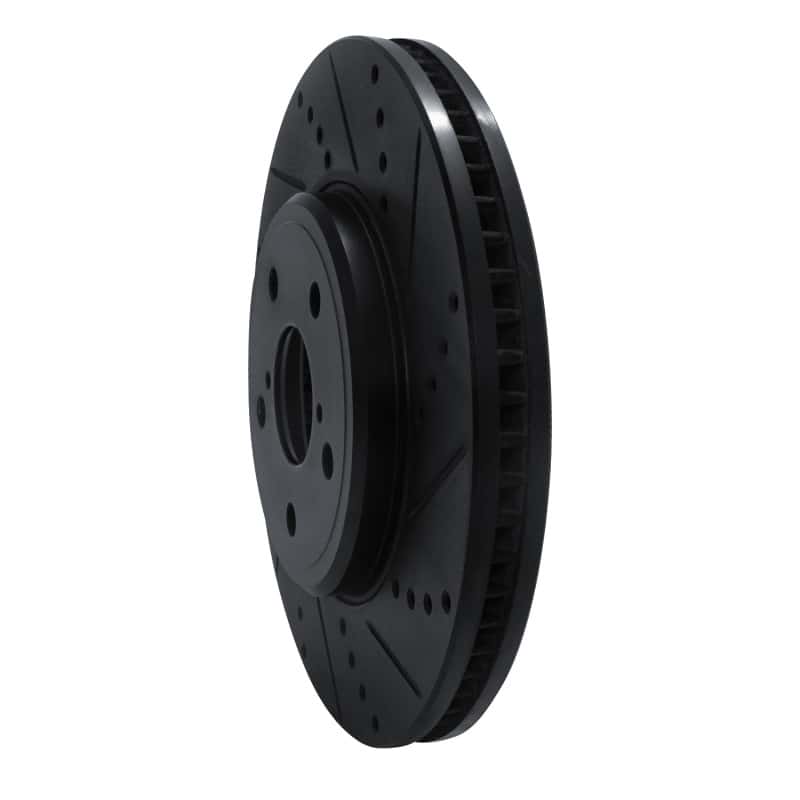 R1 Concepts — R1 01-06 Lexus LS430 Front Right Drilled & Slotted Black Brake Rotor
R1 Brake Rotor Drill - view 2