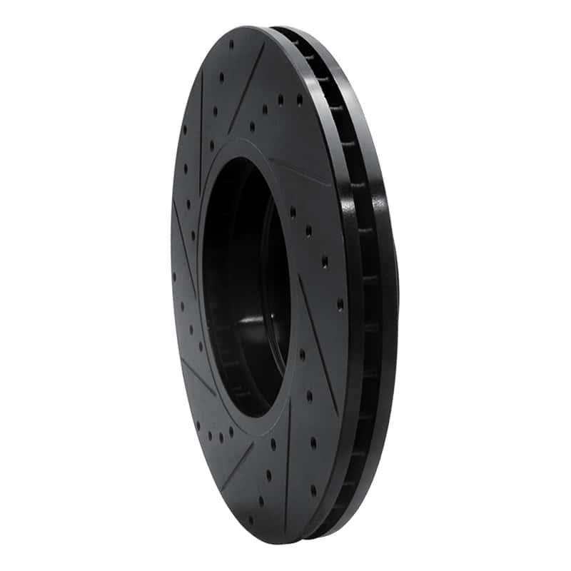 R1 Concepts — R1 03-05 Land Rover Range Rover Front Right Drilled & Slotted Black Brake Rotor
R1 Brake Rotor Drill - view 4
