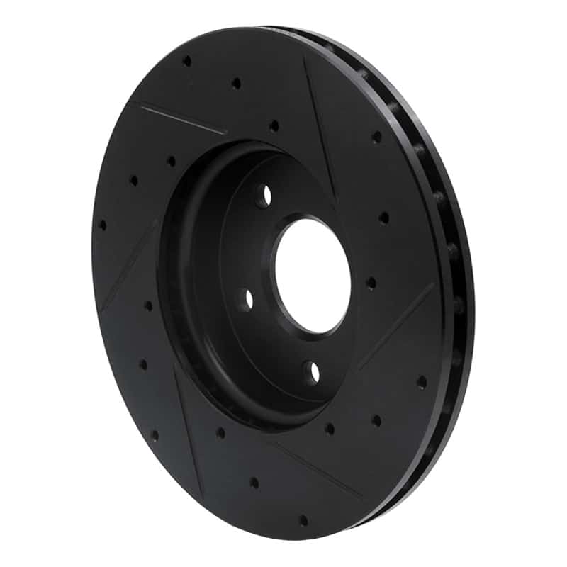 R1 Concepts — R1 12-18 Ford C-MAX Front Left Drilled & Slotted Black Brake Rotor
R1 Brake Rotor Drill - view 4