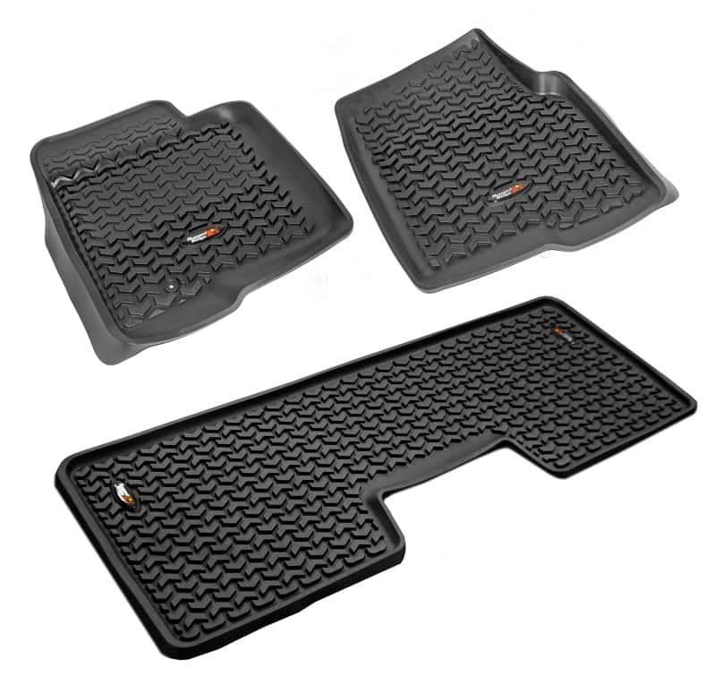 Rugged Ridge — Rugged Ridge Floor Liner Front/Rear Black 2009-2014 Ford F-150 / Raptor Regular / S-Cab / S-Crew
Floor Liner Kit
Floor Mat Set - view 1