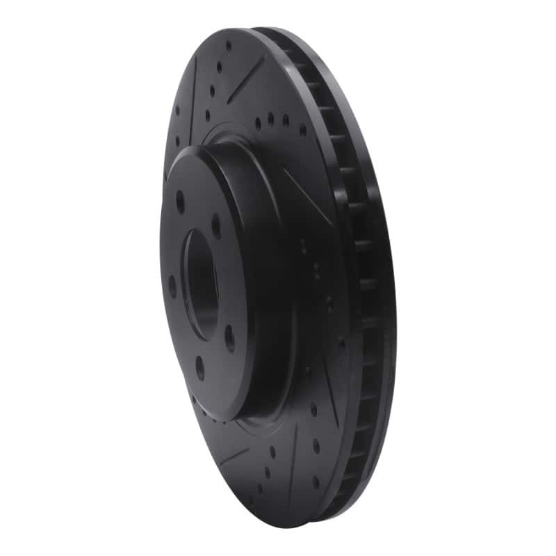 R1 Concepts — R1 05-23 Chrysler 300 Front Left Drilled & Slotted Black Brake Rotor
R1 Brake Rotor Drill - view 2