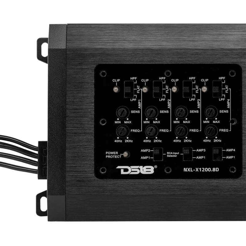 DS18 — DS18 8-Channel Class-D Amp Full-Range 8 x 150 Watts RMS at4 ohm IP67 Waterproof Rating - view 2