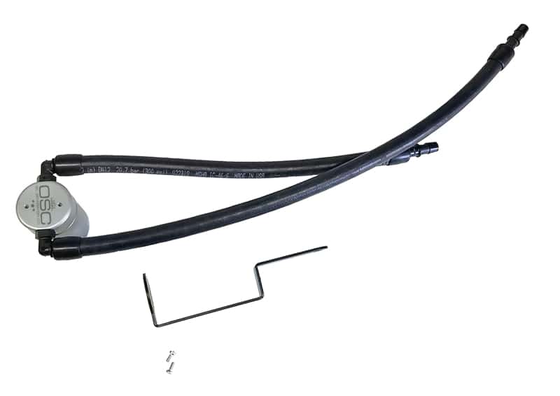 J&L — J&L 11-25 Jeep Grand Cherokee 5.7L Passenger Side Oil Separator 3.0 - Clear Anodized
Oil Separator - view 1