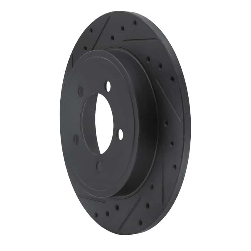 R1 Concepts — R1 02-10 Ford Explorer Rear Left Drilled & Slotted Black Brake Rotor
R1 Brake Rotor Drill - view 2