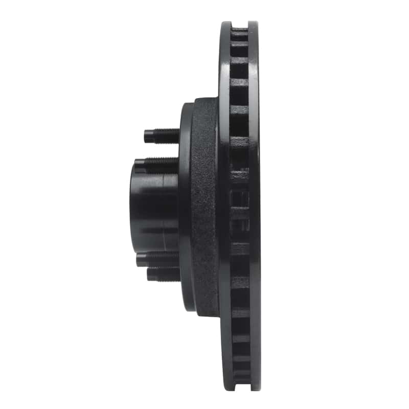 R1 Concepts — R1 87-92 Lincoln Mark VII Front Left Drilled & Slotted Black Brake Rotor
R1 Brake Rotor Drill - view 3