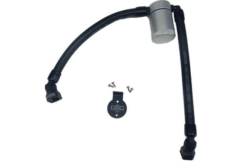 J&L — J&L 05-10 Ford F-150 5.4L Driver Side Oil Separator 3.0 - Clear Anodized
Oil Separator - view 1