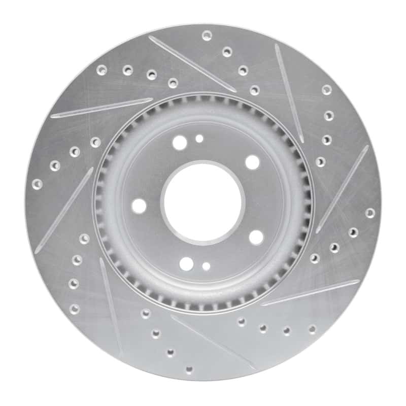 R1 Concepts — R1 2020-2025 Hyundai Elantra Front Left Drilled & Slotted Silver Brake Rotor
Disc Brake Rotor - view 5