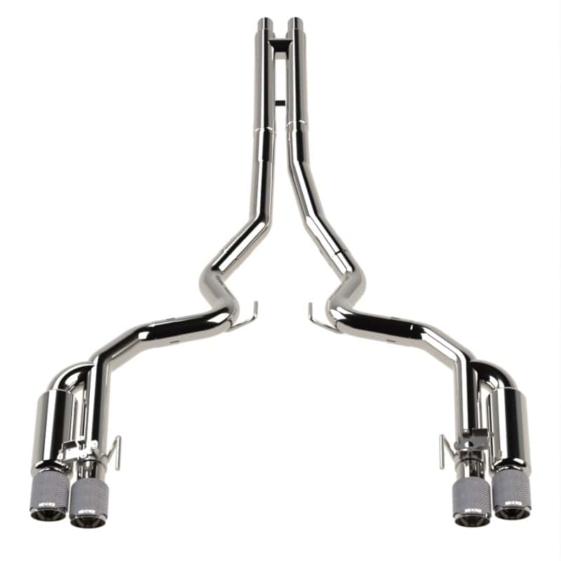Kooks Headers — Kooks 18-24 Ford Mustang GT 5.0 3in. Valved Shotgun Cat-Back Exhaust - Carbon Tips
3in. Shotgun Catback
3" Shotgun Catback - view 1