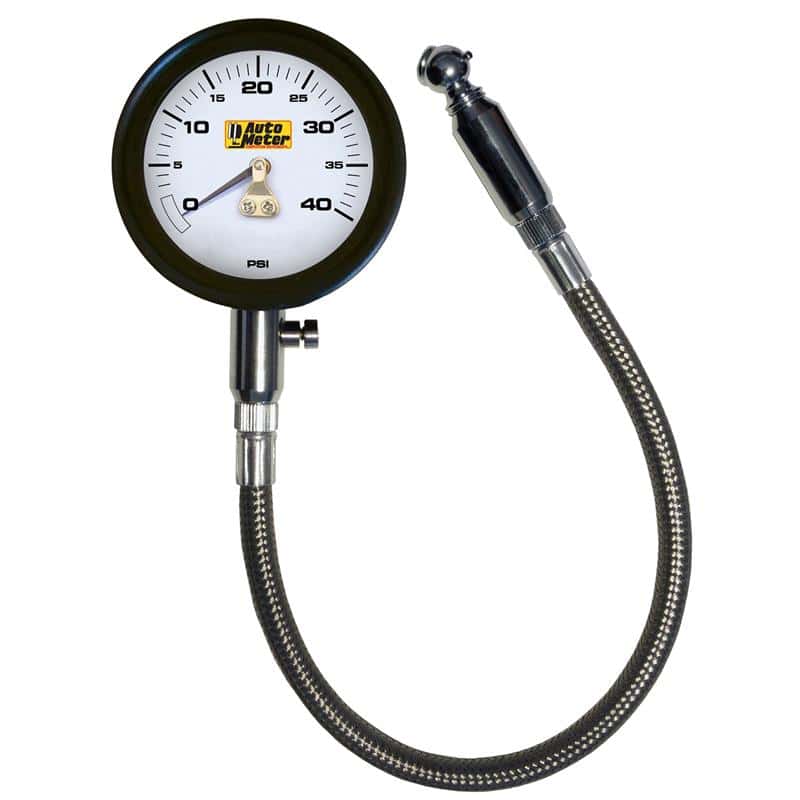AutoMeter — Autometer NASCAR Performance 40PSI Lo-Pressure Tire Pressure Gauge
Ga Tire Press 40psi - view 1