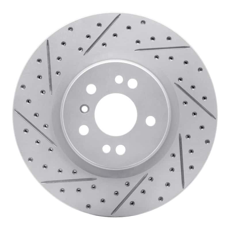 R1 Concepts — R1 06-12 Mercedes-Benz R320 Front Left Drilled & Slotted Geo-Carbon Rotor - view 5