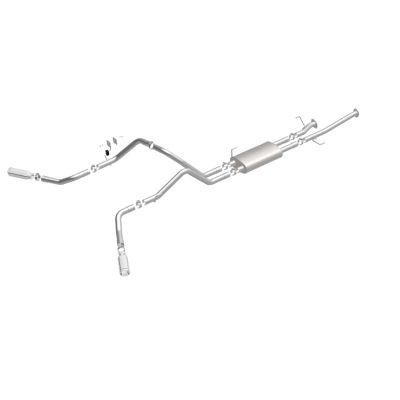 Magnaflow — MagnaFlow Cat-Back 10-15 Toyota Tundra SC LB / CC SB 4.6L/5.7L V8 SS 2.5 Dual Split Rear 4in Tip
Cat-Back - view 5
