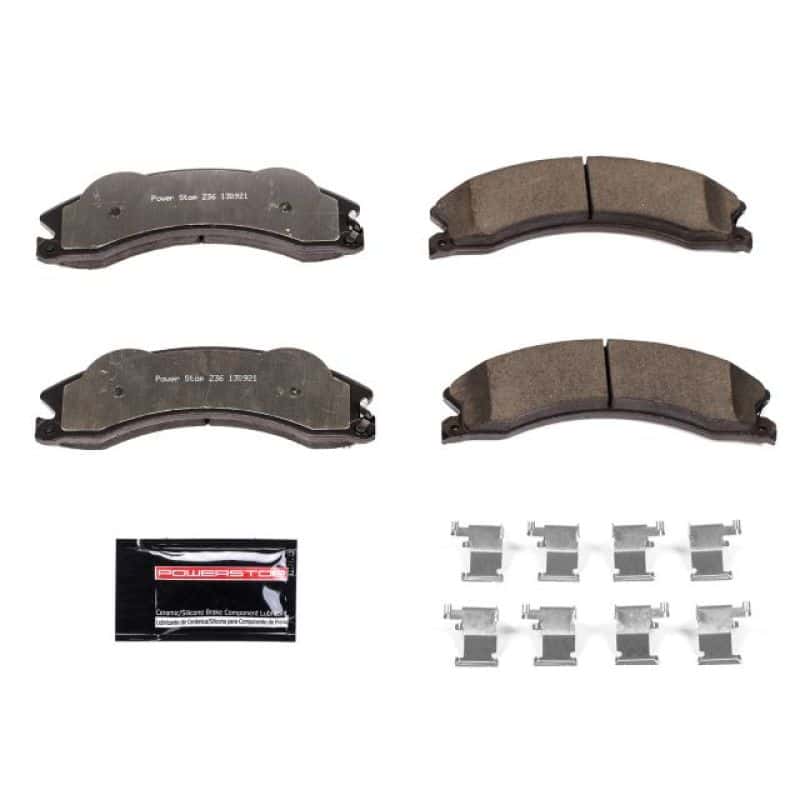 PowerStop — Power Stop 2011 Chevrolet Silverado 2500 HD Front or Rear Z36 Truck & Tow Brake Pads w/Hardware
Z36 Brake Pads - view 1
