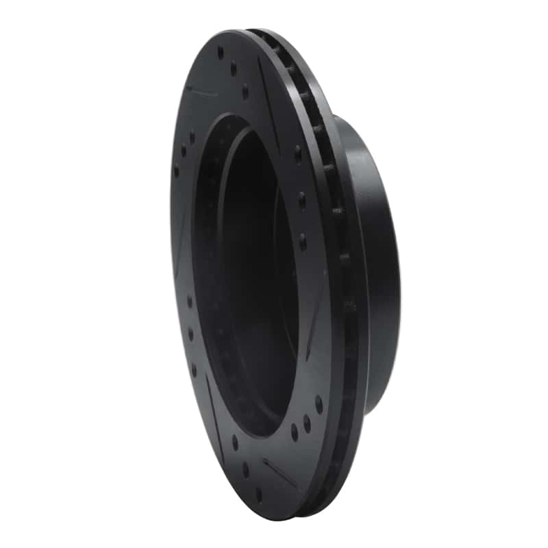 R1 Concepts — R1 89-01 Chevrolet Metro Front Left Drilled & Slotted Black Brake Rotor
R1 Brake Rotor Drill - view 4