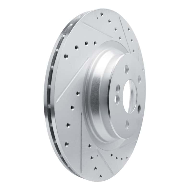 R1 Concepts — R1 20-26 Mercedes-Benz GLS450 Rear Right Drilled & Slotted Silver Brake Rotor
R1 Brake Rotor Drill - view 2