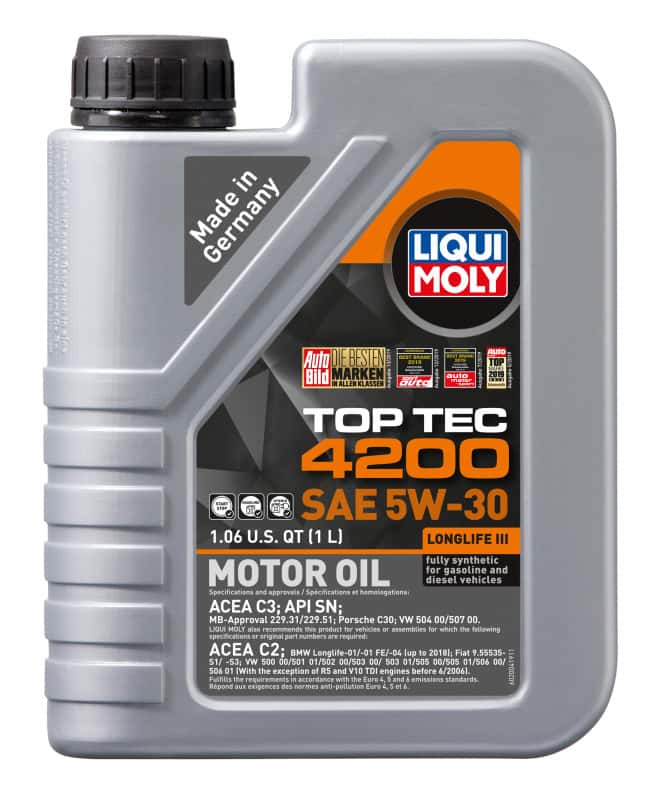 LIQUI MOLY — LIQUI MOLY 1L Top Tec 4200 New Generation Motor Oil SAE 5W30 - view 2