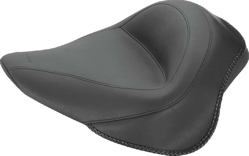 Mustang Motorcycle — Mustang 03-09 VTX1300 Retro,03-07 VTX1300S, 08-09 VTX1300T Fender Bib w/Studs - Black - view 2