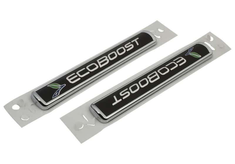 Ford Racing — Ford Racing Black/Silver EcoBoost Emblem 3-1/2in x 9/16in - Set of 2
Emblem - view 11