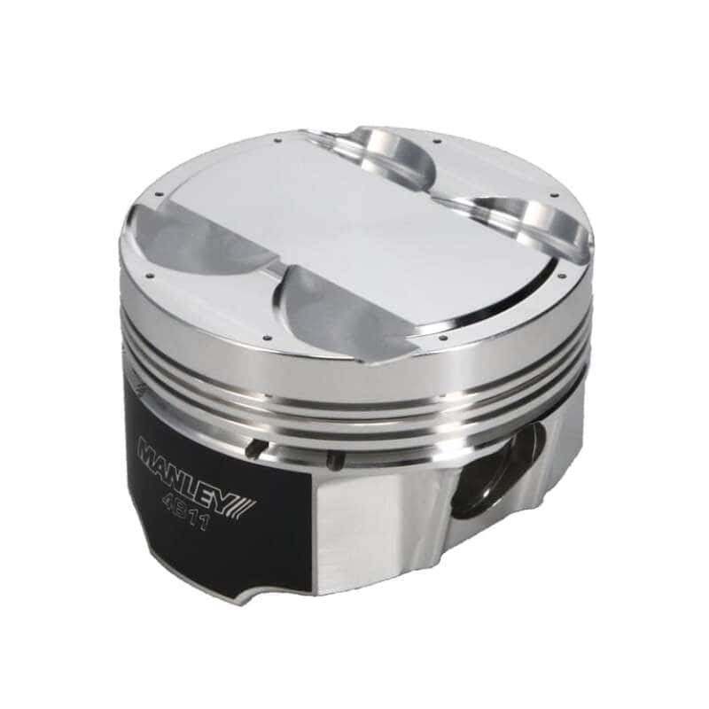 Manley Performance — Manley Mitsubishi 4B11 86.5mm Bore 10.0:1 CR +2cc Dome Turbo Tuff Piston Set w/ Rings
Piston Set - view 3