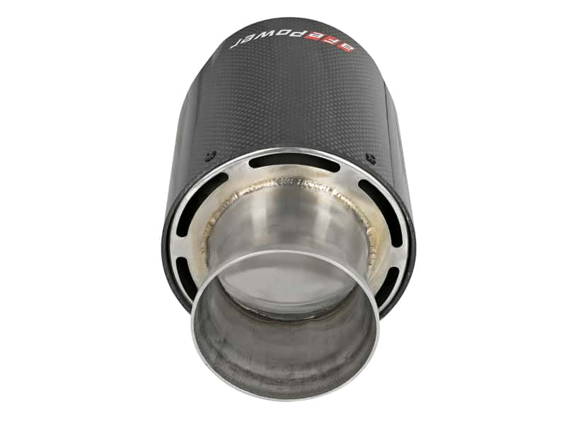 aFe — aFe MACH Force-XP 4-1/2in Carbon Fiber OE Replacement Exhaust Tips - 15-19 Dodge Charger/Hellcat
Exhaust Tip Carbon - view 3