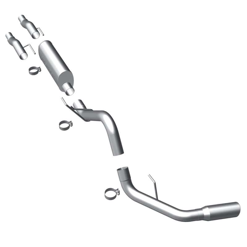 Magnaflow — MagnaFlow 11 Ford F-150 3.7L/5.0L/6.2L SS Catback Exhaust Single Rear Side Exit w/ 4in SS Tips
Cat-Back - view 1