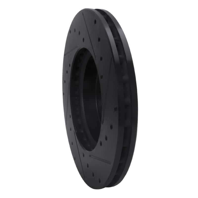 R1 Concepts — R1 16-23 Mercedes-Benz Viano (Mexico) Front Left Drilled & Slotted Black Brake Rotor
R1 Brake Rotor Drill - view 4