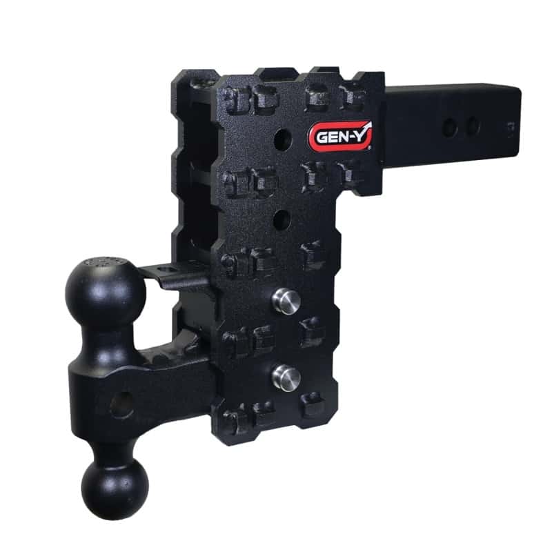 GEN-Y Hitch — Gen-Y Phantom-X 2.5in Solid Shank 7.5in Drop 1.6K TW 16K Hitch w/GH-051 Dual-Ball & GH-032 Pintle LK
Drop Hitch - view 2