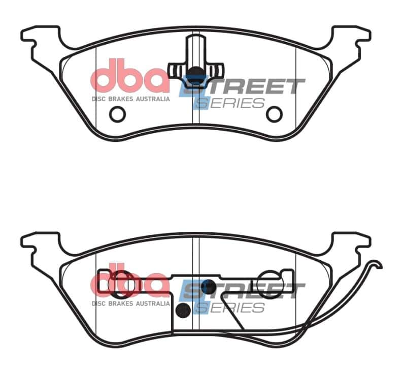 DBA — DBA 01-07 Chrysler Town & Country (Rear Rotor) FWD Street Series Rear Brake Pads
Brake Pad - view 1