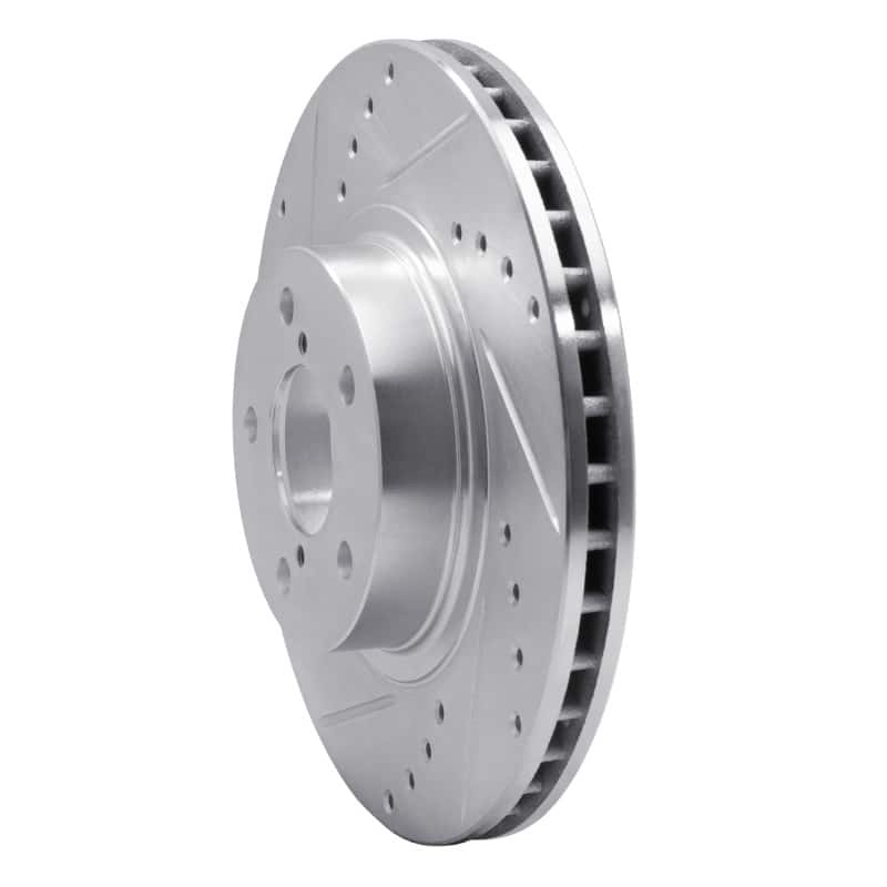 R1 Concepts — R1 90-16 Saab 9-2X Front Left Drilled & Slotted Silver Brake Rotor
R1 Brake Rotor Drill - view 2