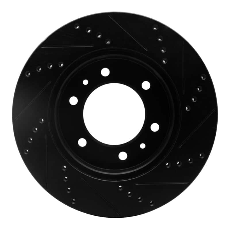 R1 Concepts — R1 06-10 Hummer H3T Front Left Drilled & Slotted Black Brake Rotor
R1 Brake Rotor Drill - view 5