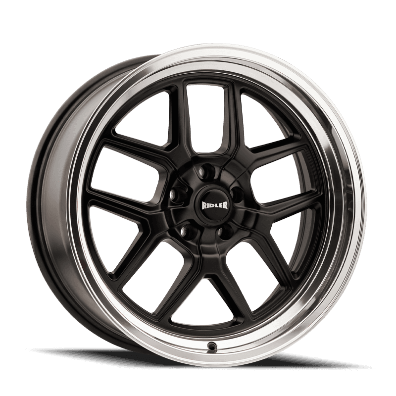 Ridler Wheels — Ridler 610 20x10 / 5x114.3 BP / 0mm Offset / 83.82mm Hub Matte Black Polished Wheel - view 1