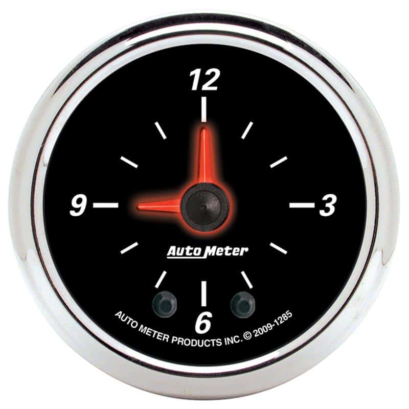 AutoMeter — Autometer 52mm Full Sweep Electric 12 Hour Clock (Inc 10.5 ft Tubing or Wiring Harness)
GA 2" CLOCK DBII - view 2