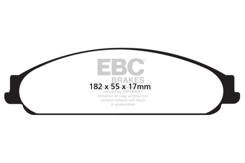 EBC — EBC 04-07 Ford Five Hundred 3.0 Greenstuff Front Brake Pads
Disc Brake Pad - view 1