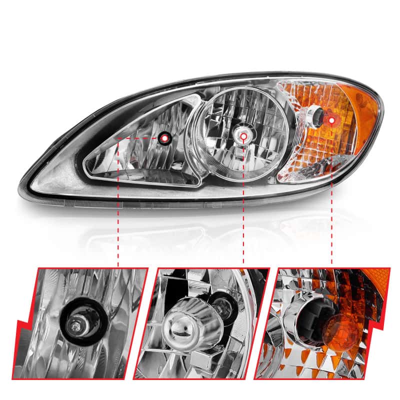 ANZO — ANZO 2008-2016 International Prostar Crystal Headlights Chrome Housing
Head Light Set
HdLtSet - view 8