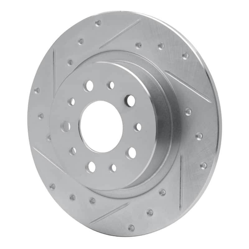 R1 Concepts — R1 14-19 Fiat 500L Rear Left Drilled & Slotted Silver Brake Rotor
R1 Brake Rotor Drill - view 2