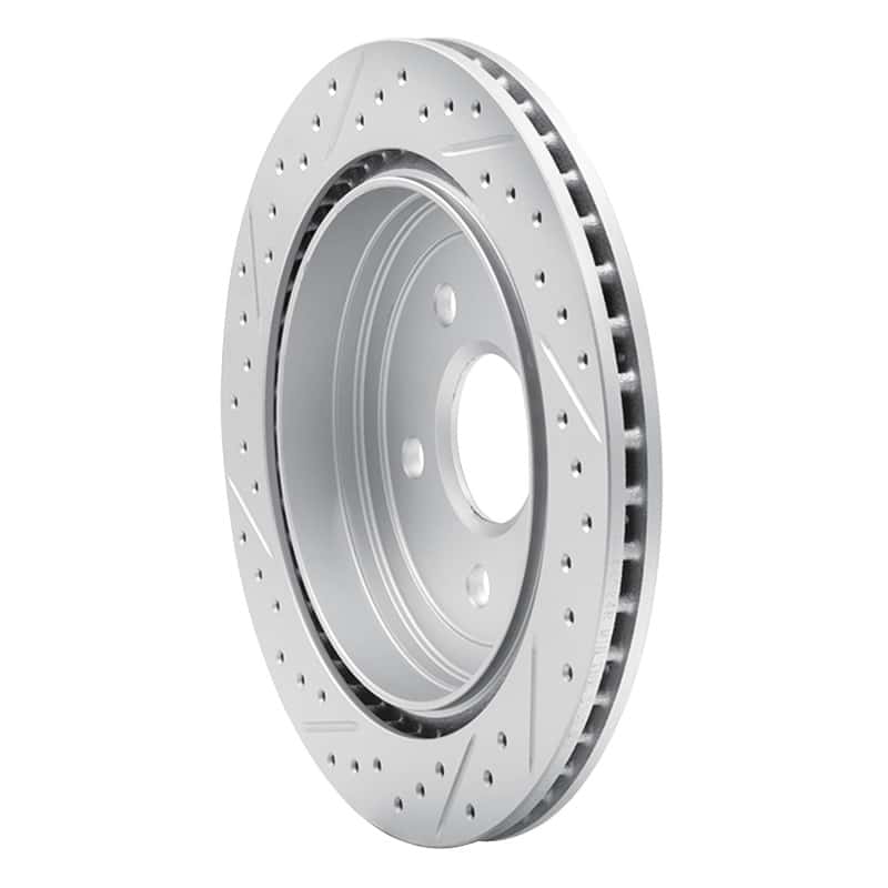 R1 Concepts — R1 08-19 Cadillac Cts Rear Right Drilled & Slotted Geo-Carbon Rotor - view 4