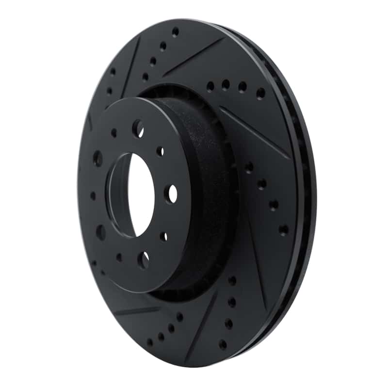 R1 Concepts — R1 82-92 Volvo 940 Front Left Drilled & Slotted Black Brake Rotor
R1 Brake Rotor Drill - view 2