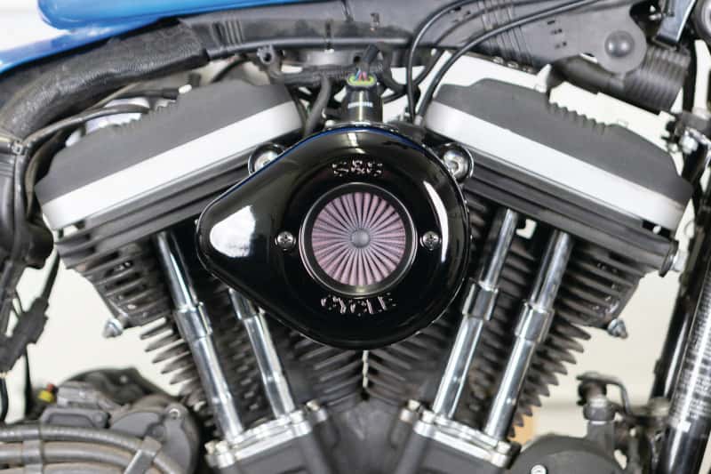 S&S Cycle — S&S Cycle 2007+ XL Models Stealth Air Stinger Kit w/ Gloss Black Teardrop - view 3
