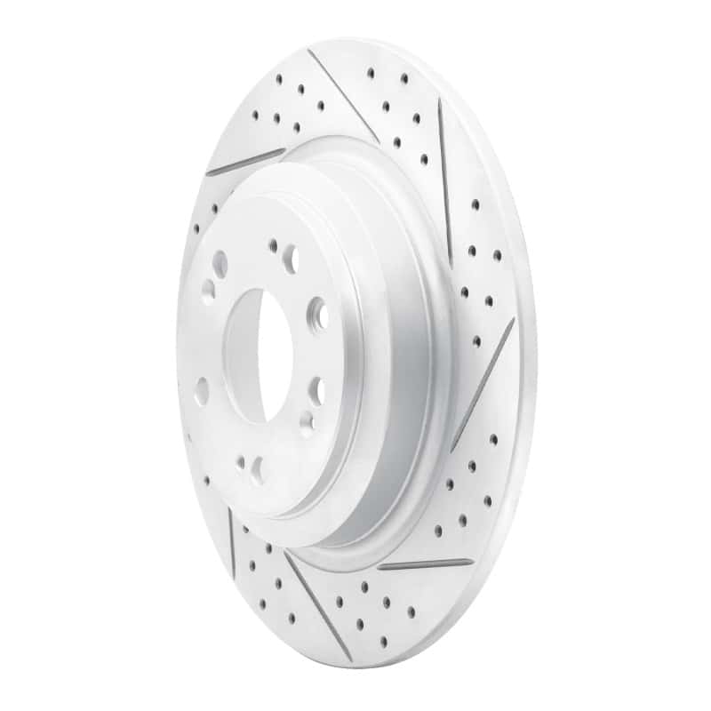 R1 Concepts — R1 09-14 Acura Tl Rear Right Drilled & Slotted Geo-Carbon Rotor - view 2