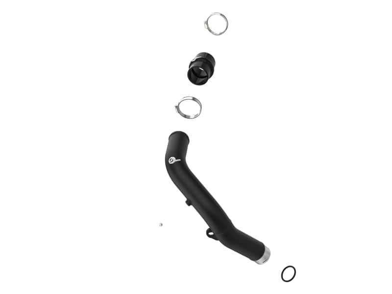 aFe — aFe BladeRunner 2-1/2 IN Aluminum Hot Charge Pipe Black 22-23 Subaru WRX H4-2.4L (t)
Hot Charge Pipe - view 3