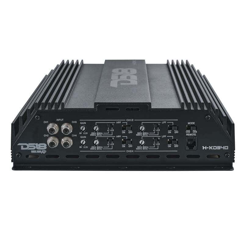 DS18 — DS18 4-Channel Amp 2x 1000/4ohm Bridge 4 x 550/2ohm 4 x 300/4ohm Watts RMS Black - view 5