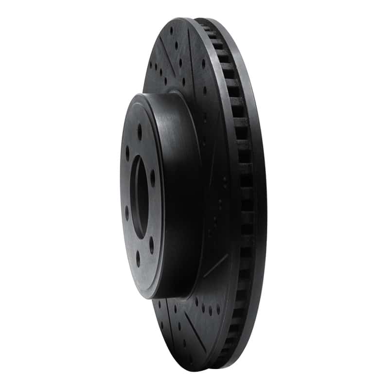 R1 Concepts — R1 03-03 Dodge Durango Front Right Drilled & Slotted Black Brake Rotor
R1 Brake Rotor Drill - view 2