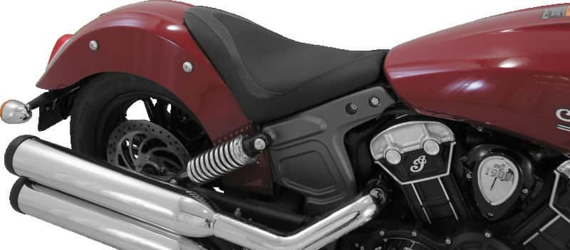 Mustang Motorcycle — Mustang 15-21 Indian Scout Runaround Solo Seat - Black - view 3