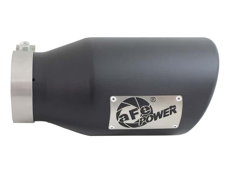 aFe — aFe Diesel Exhaust Tip Bolt On Black 4in Inlet x 6in Outlet x 12in
Exhaust Tip Black - view 2