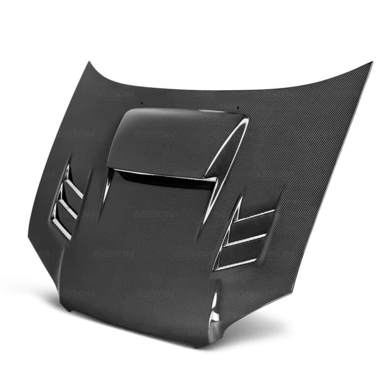 Seibon — Seibon 04-05 Subaru WRX/STi CWII Carbon Fiber Hood - view 6