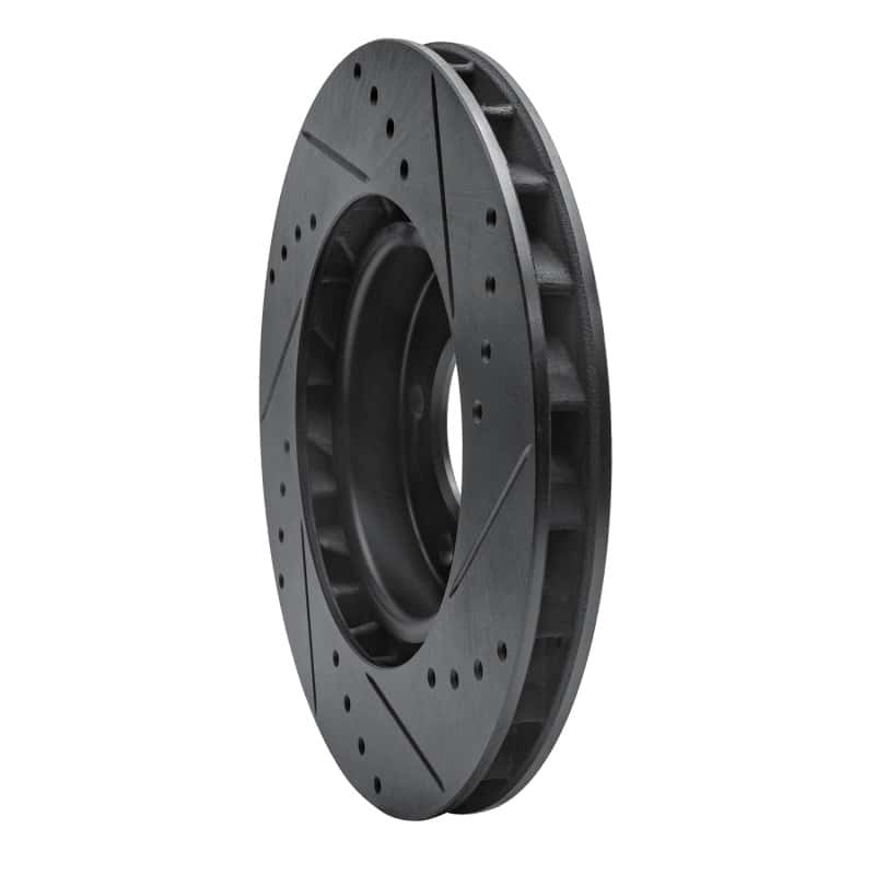 R1 Concepts — R1 95-02 BMW M3 Right Front Drilled & Slotted Black Brake Rotor
R1 Brake Rotor Drill - view 4
