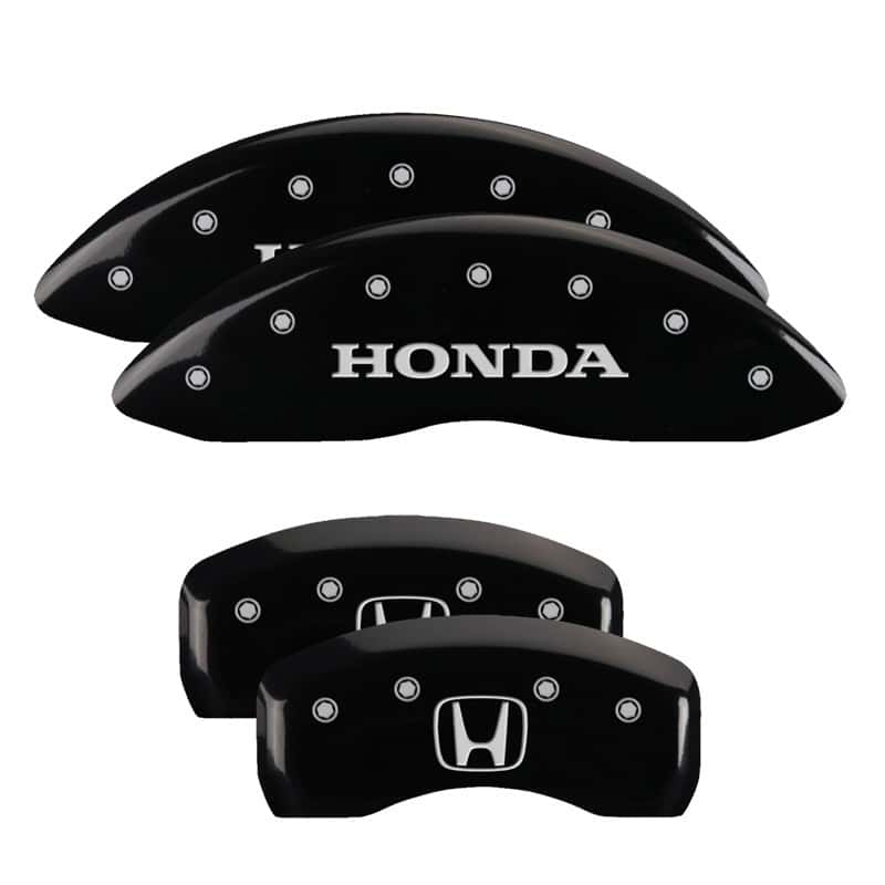 MGP — MGP 4 Caliper Covers Engraved Front Honda Engraved Rear H Logo Black finish silver ch
Caliper Covers - view 1