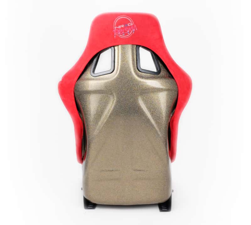 NRG — NRG FRP Bucket Seat ULTRA Edition - Large (Red Alcantara/Gold Glitter Back) - view 5