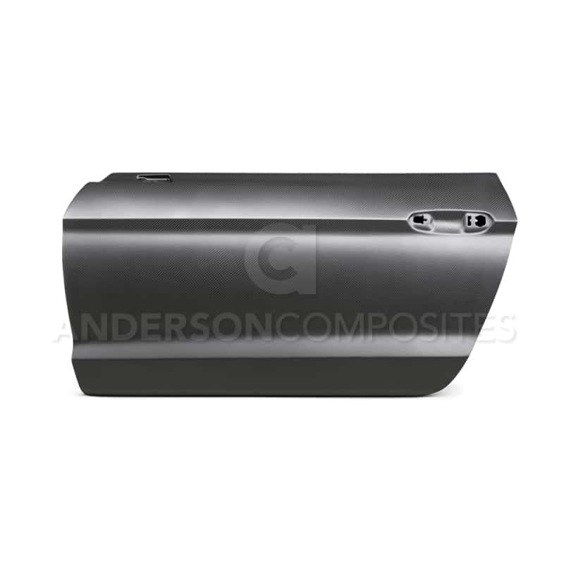 Anderson Composites — Anderson Composites 15-17 Ford Mustang Dry Carbon Doors (Pair) - view 1