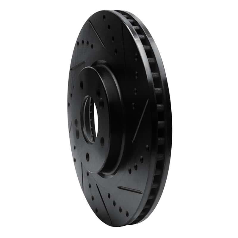 R1 Concepts — R1 15-20 Kia Sorento Front Right Drilled & Slotted Black Brake Rotor
R1 Brake Rotor Drill - view 2
