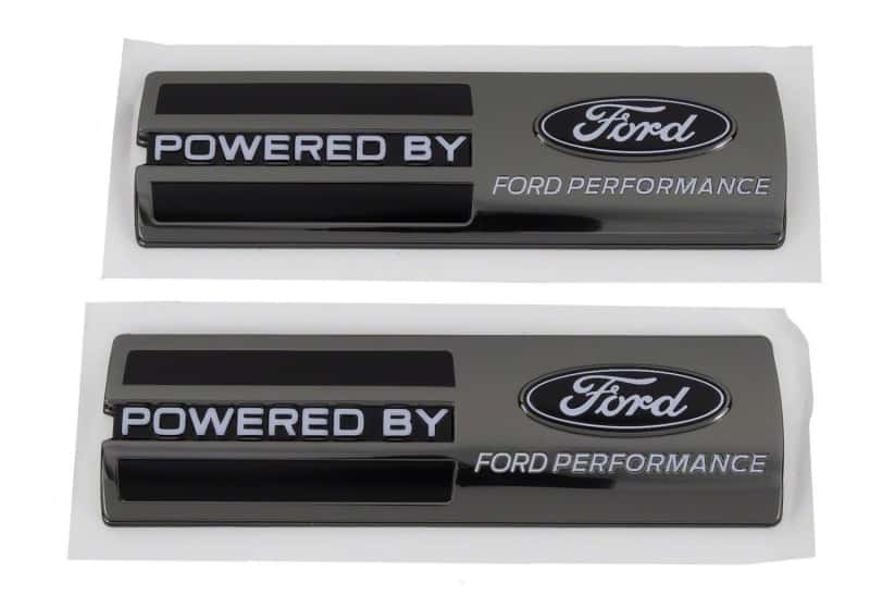 Ford Racing — Ford Racing Powered by Ford Performance Fender Badge - Black - view 3